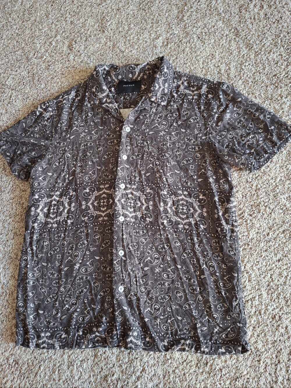 Pacsun Mens Short Sleeve Button Up